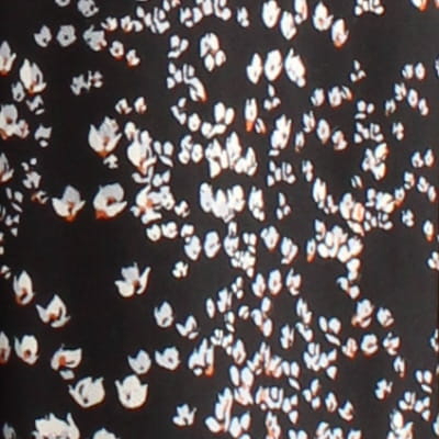 Robe courte noire imprimée florales - femme - Mango - taille M Bon état - Vue 4 - 